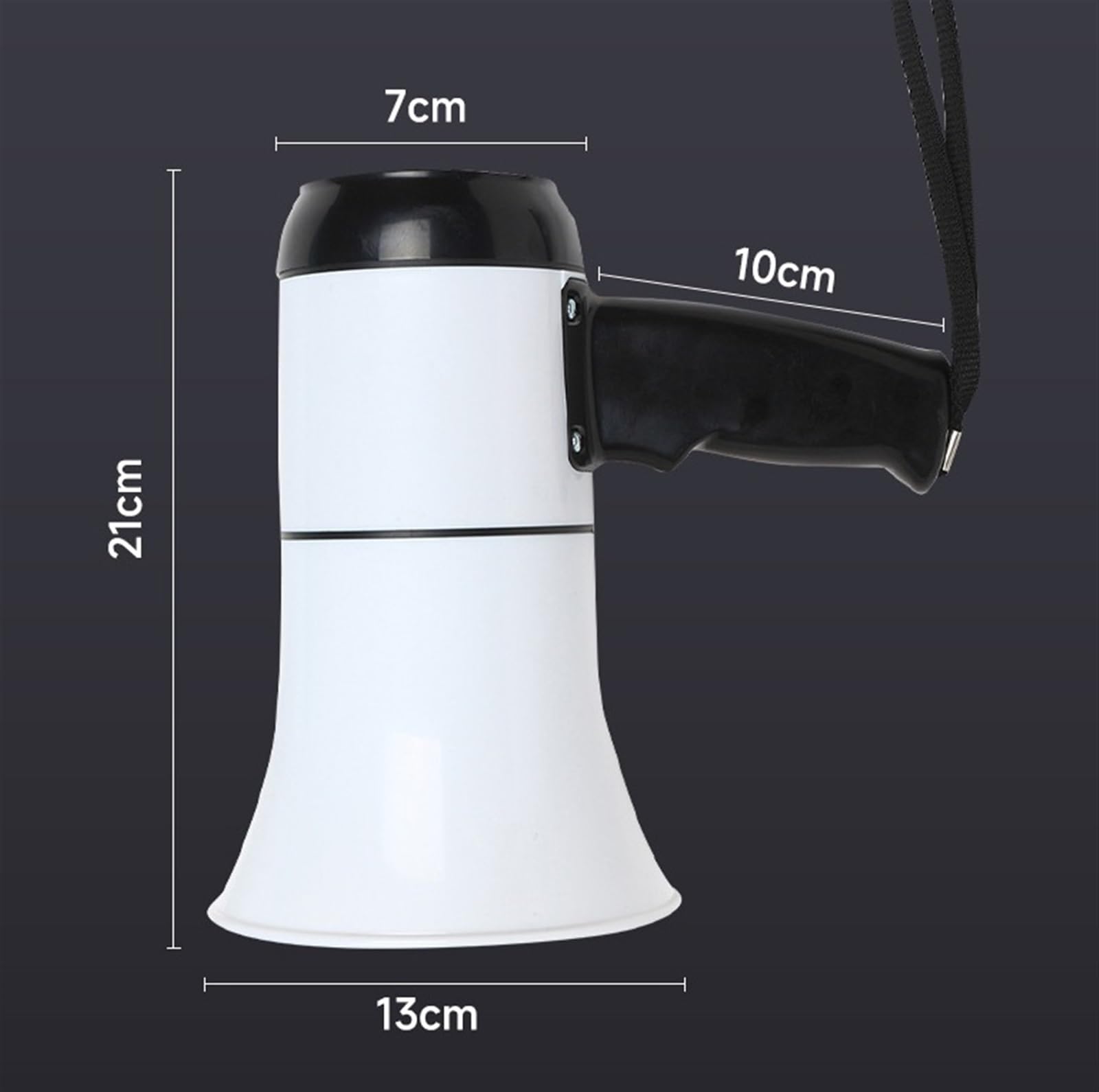 Megafono Altoparlante Megafono Portatile, Altoparlante, Corno, Amplificatore Vocale, Altoparlante Sportivo Megafono Bullhorn