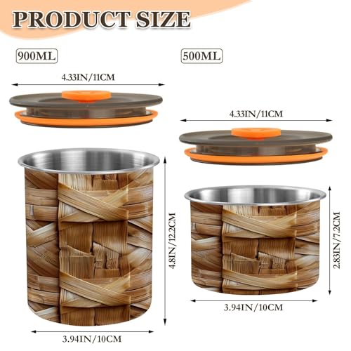 Recipiente al vacío para café textura basket Qilmy 17oz miniatura 3