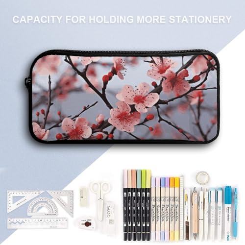 Delicate Cherry Blossoms Backpack Set Lightweight Bag Lunch Box Pencil Bags for Women Men Bookbags 3 in 14