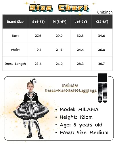 Nspstt Mad Hatter Costume For Girl Mad Hatter Dress Halloween Costume For Kids thumb #5