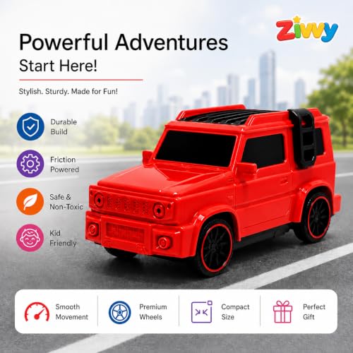 Image of Red Remote Control Car Toy | 2-Way G-Wagon | Smoke, Music & LED Light | Toy Car for Kids | High-Speed RC Car | Toys for Boys & Girls 7-14 Years | Birthday Gift for Kids