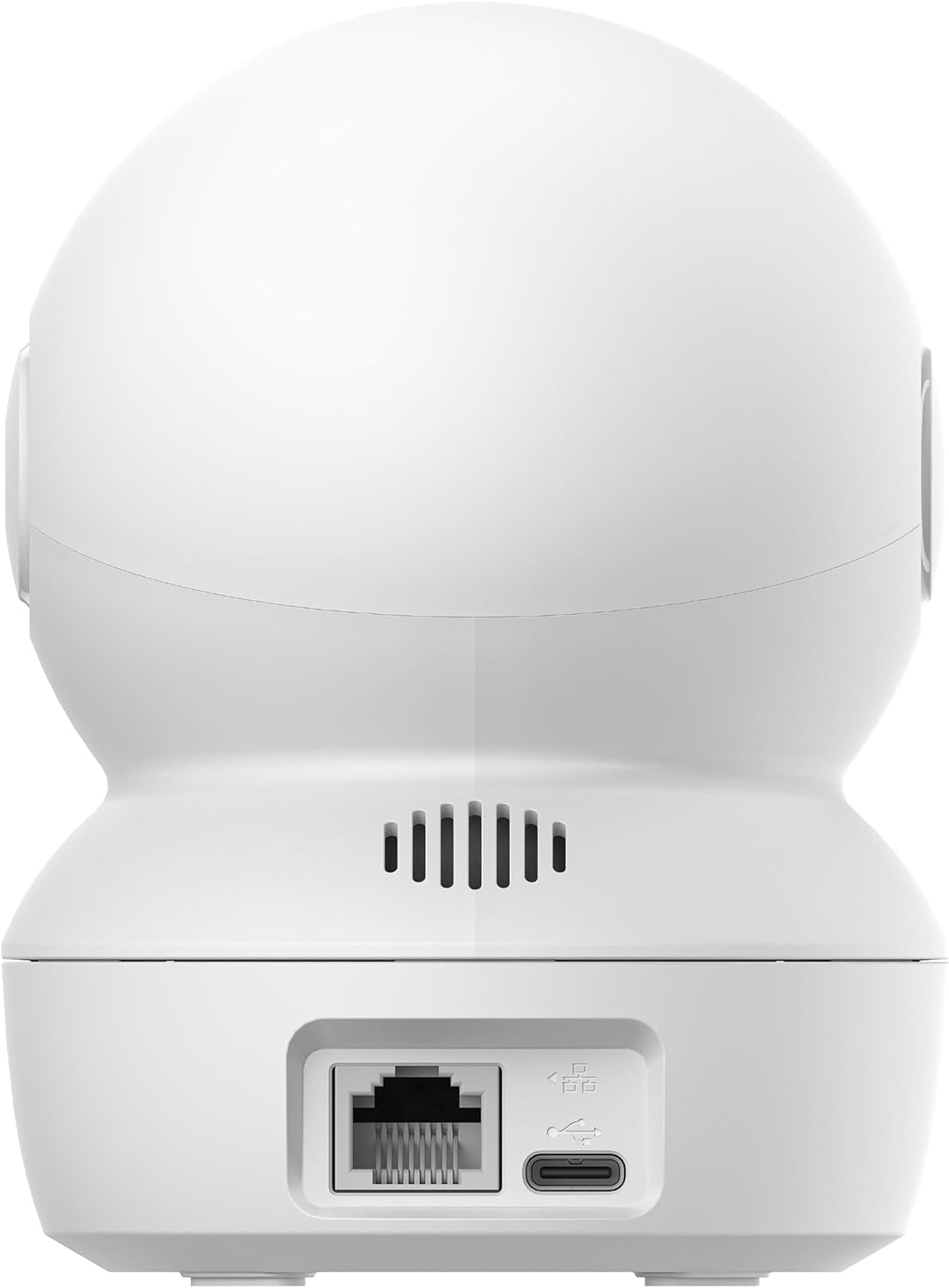 Lot de 2 caméras de sécurité Wi-Fi H6c Pro 3MP pour bébé avec détection de mouvement, suivi intelligent, vision nocturne bidirectionnelle, télécommande fonctionne avec Alexa, blanc