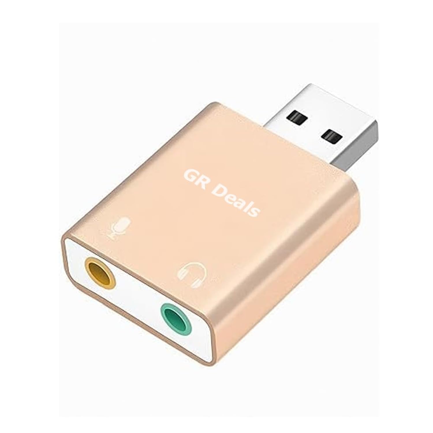 USB Audio Adapter US-B to 3.5mm Jack Audio Adapter, External US-B Stereo Sound Card 3.5mm Headset and Microphone Jack (Multi-Color)-image-16