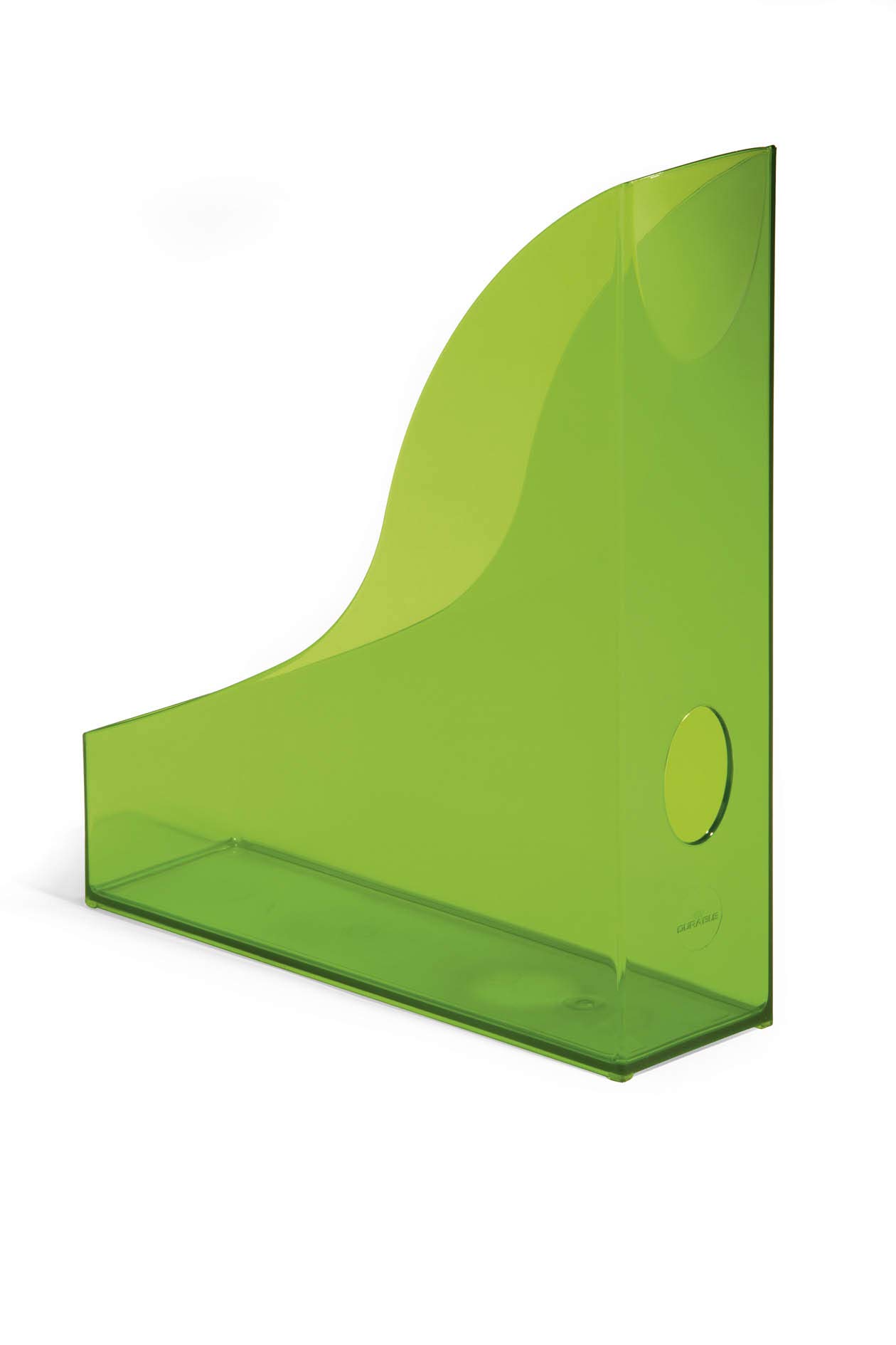 Durable Basic Magazine Rack, Transparent Green, Pack of 6, Ideal for holding Magazines, Documents, Brochures, etc. Up to A4 format