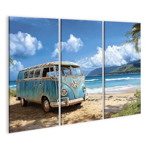 Tableau sur toile Bus de plage islandburner pour la déco murale de salon