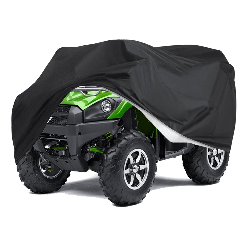 Photo 1 of Gicov ATV Cover Waterproof Heavy Duty ATV Outdoor Storage Cover with Elastic Hem Quad Cover for Kawasaki, Arctic Cat, Honda, Polaris,Yamaha All Weather 4 Wheeler Protection 79x37x42"