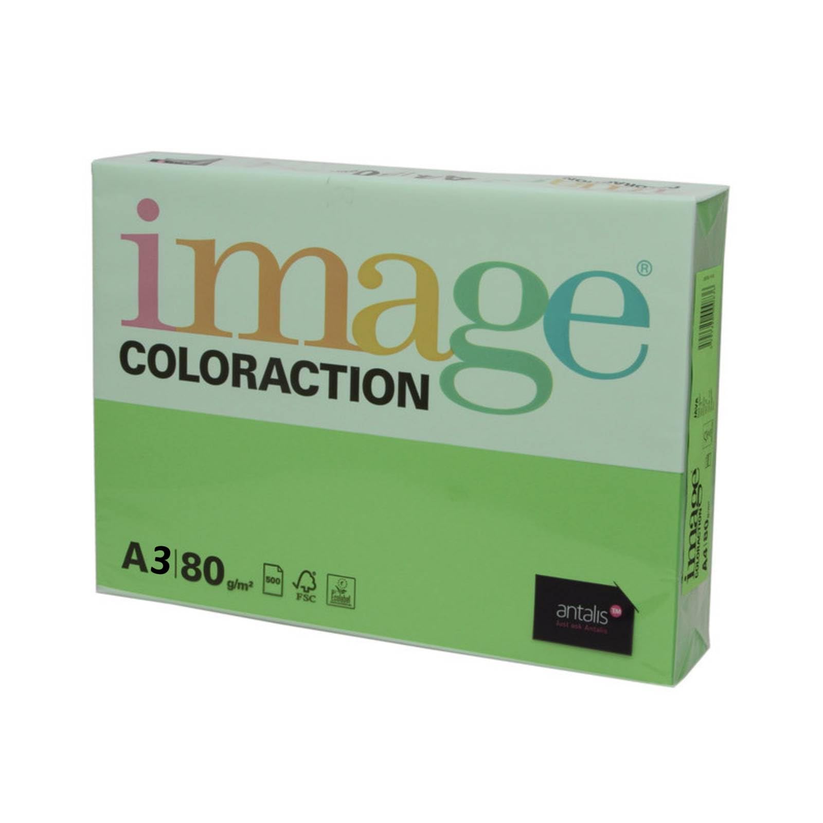 A3 Image Coloraction Coloured Paper (A3 297mm x 420mm) 80gsm Java (Deep Green) - 500 Sheets