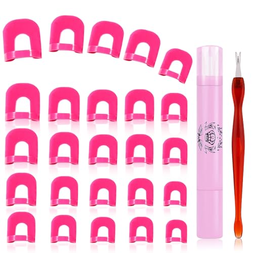 26PcsJuego De Plantillas Esmalte UñAs 10 Modelos Protectores UñAs PláStico A Prueba Salpicaduras TamañOs Reutilizables Plantillas LáTex LíQuido Impregnado En Polvo Herramientas BáSicas