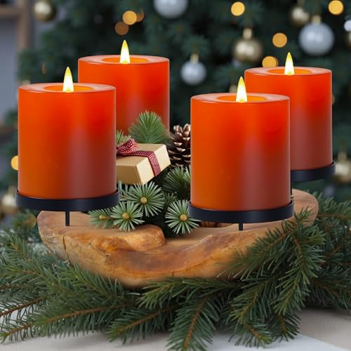 Homecall Adventskranz Modern Kerzenhalter Adventskranz Holz Mit 4...