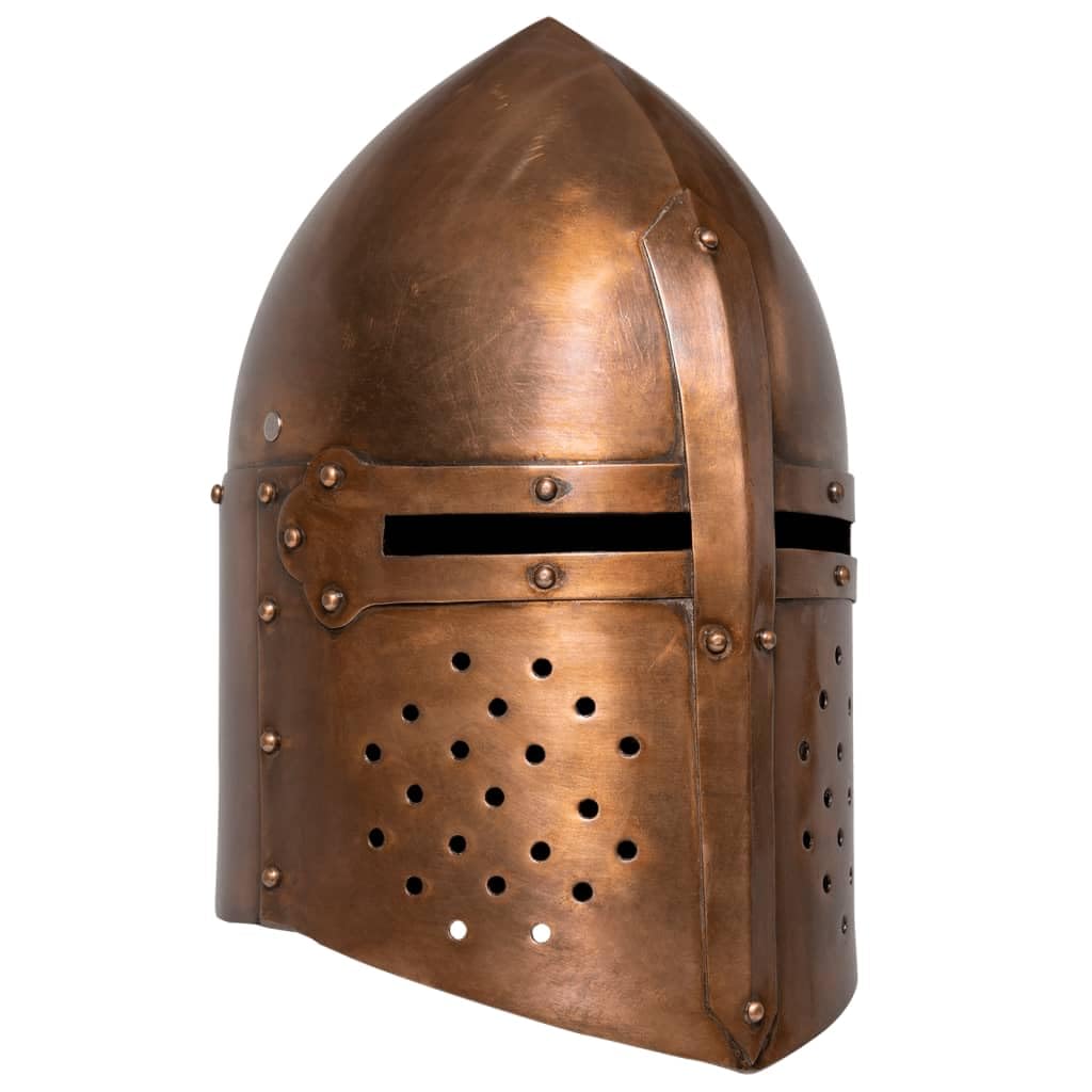 Genérico Réplica de Casco de Caballero Medieval Antiguo Larp Acero Cobre,Arte y Ocio,Hobbies y Artes Creativas,Coleccionables,Armas coleccionables-286225