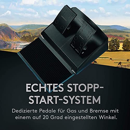 Logitech G Saitek Farm Sim Controller, Farming Simulator Bundle bestehend aus Lenkrad, Steuerkonsole, Gas- und Bremspedal, 900° Lenkbereich, 38+ Tasten, USB-Anschluss, PC/Mac - Schwarz - Image 4