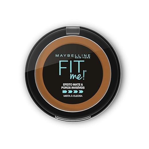 Maybelline NY Pó compacto Efeito Mate e Poros Invisíveis Fit Me Moreno Profundo N09
