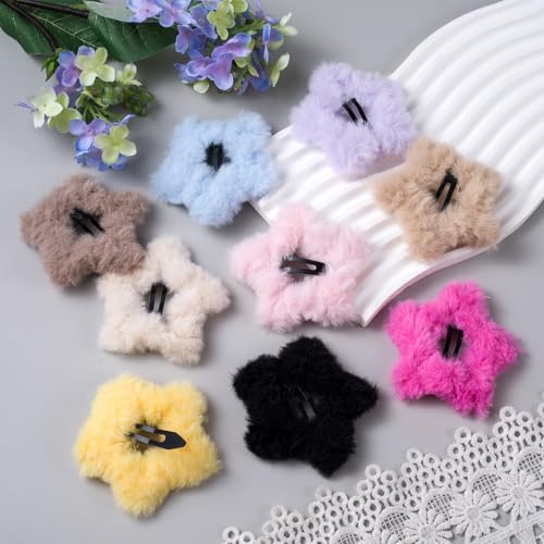 Joez Wonderful 9pcs Pinzas de Estrella Peludas de Colores miniatura 6