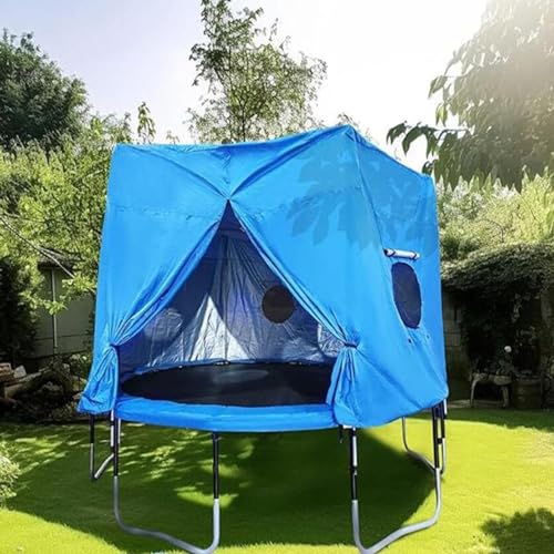 Toldo impermeable para cama elástica con red de seguridad contra la intemperie 5