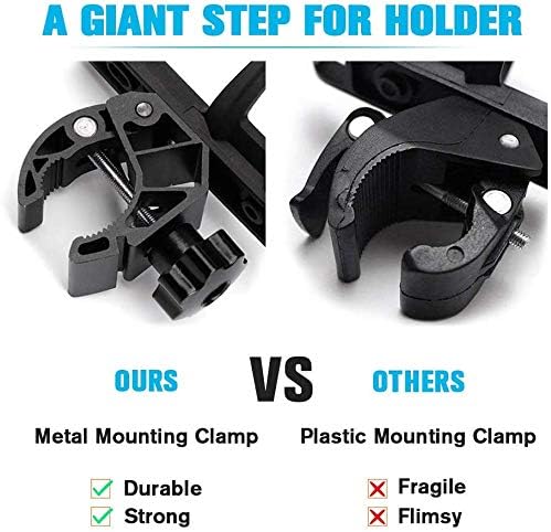 KEMIMOTO Motorcycle Cup Holders 2 Pack ATV Cup Holders Universal Drink Holders with Metal Clamp for ATV Motorcycle Bike Boat Stroller Walker Wheelchair Scooter