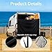 Truck Camping Accessories Three-Piece Set, Includes Car Awning for Camping, Portable Shower Curtain, Rv Shower Pan, Easy Setup Compatible with a Variety of Cars