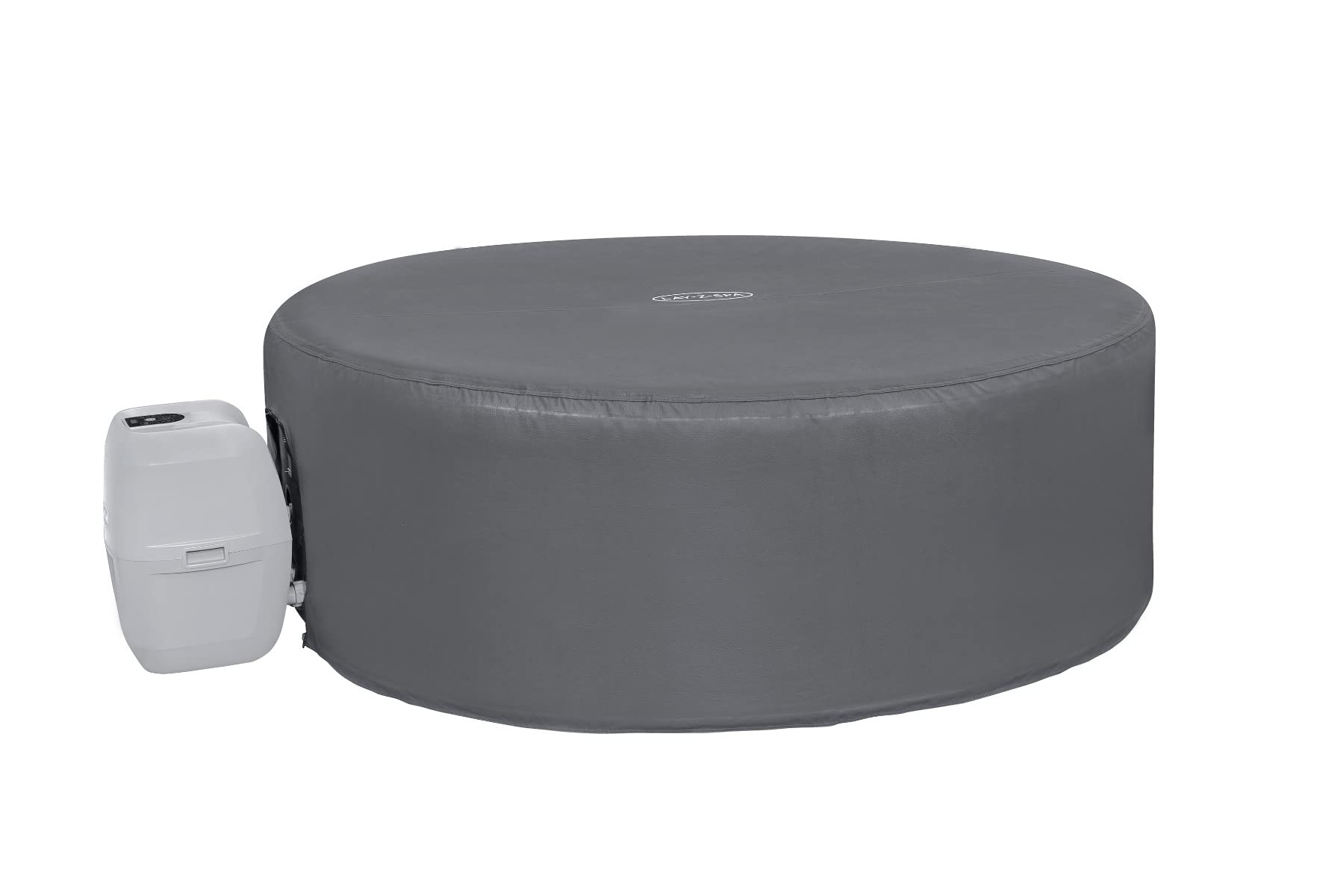 Lay-Z-Spa Large Round Thermal Hot Tub Cover 196cm x 71cm | Up to 40% More Energy Efficient, Water Repellent & UV Resistant, Universal Fit, BW60318, Grey