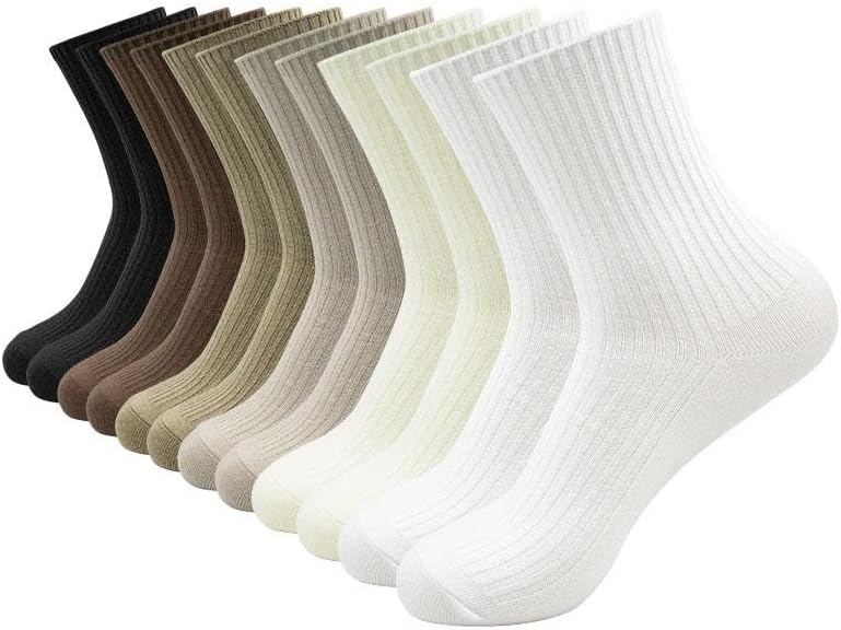 Vertical Stripe Knee-high Socks Woman Retro Cotton