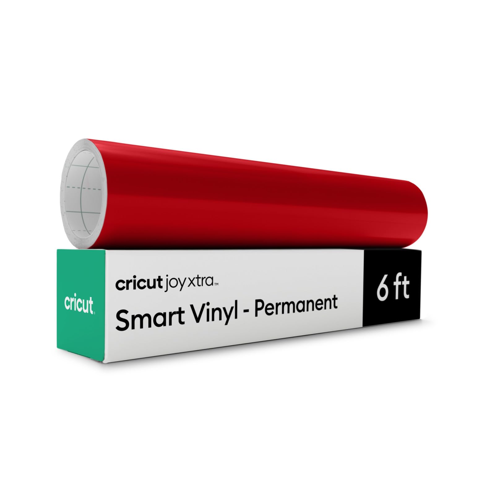 Cricut Joy Xtra Smart Permanent Adhesive Vinyl | 24.1 cm × 1.8 m | Red | Self-Adhesive Vinyl Sheet | Ideal for Customising Mugs, Bottles, Labels, Signs & DIY Crafts