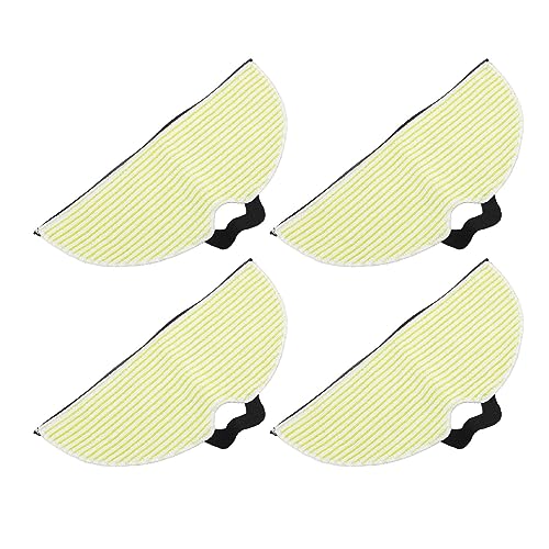 Cocoarm 4 Almohadillas de Repuesto para Fregona de Vacío, Almohadillas de Fibra para Robot Aspirador, Súper Absorbentes, Lavables, Reutilizables para RV2001WD RV2002WD, Baldosas de Madera Dura