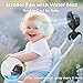 2025 Upgarded 4000mAh Misting Baby Stroller Fan, Rechargeable Battery Operated,Max 15Hrs Cooling,50ml Portable Water Sprayer Misting Fan with Flexible Tripod Clip on Car Seat Crib Treadmill Bunk Bed