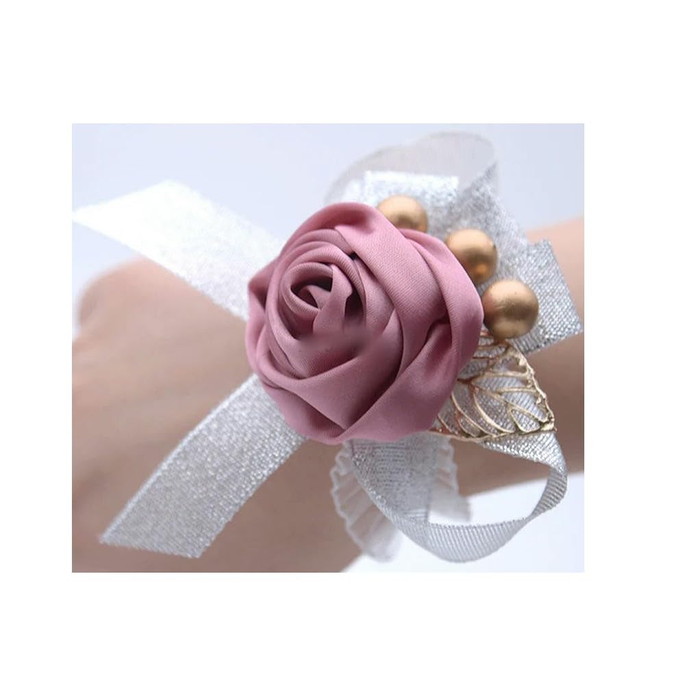 ZBDP - Braccialetto da polso da donna, alla moda, per matrimonio, damigella d'onore, fiore all'occhiello, accessorio per matrimonio