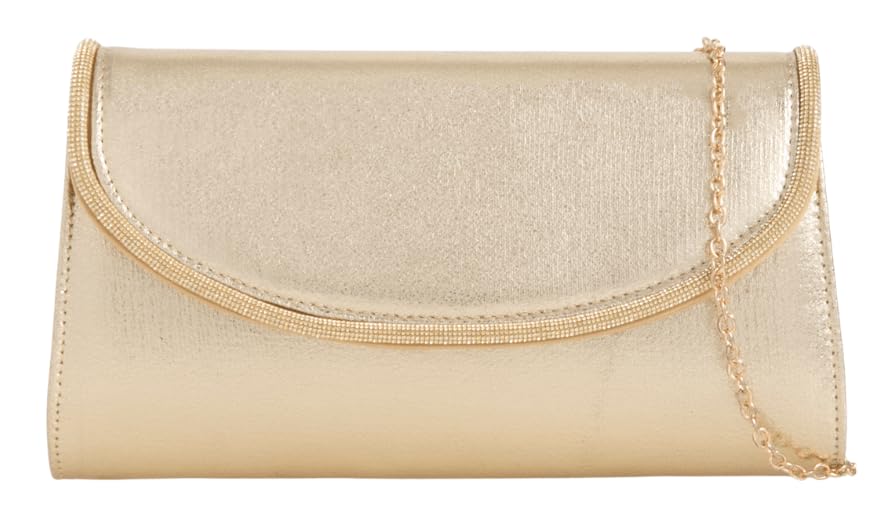 Pochette pailletée pour femme grand sac à main de soirée scintillant et chic uni