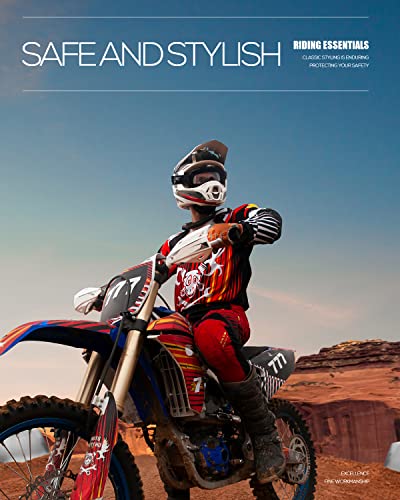 Image of BATFOX Dirt Bike ATV Goggles Motorcycle Glasses Riding Motocross 4-Wheeler MX DH Accessories for Men Women Youth UV Protection Safety Dust-Proof Anti-Slip Strap(Clear-Black)