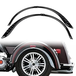 Shmtool Rear Fender Accent Flare Trim Compatible With Harley Touring Street Glide Trike Flhxxx 2010-2011 Tri Glide Ultra Classic Flhtcutg 2009-2022 6 51i+zqzyltl. sl500 . ss300