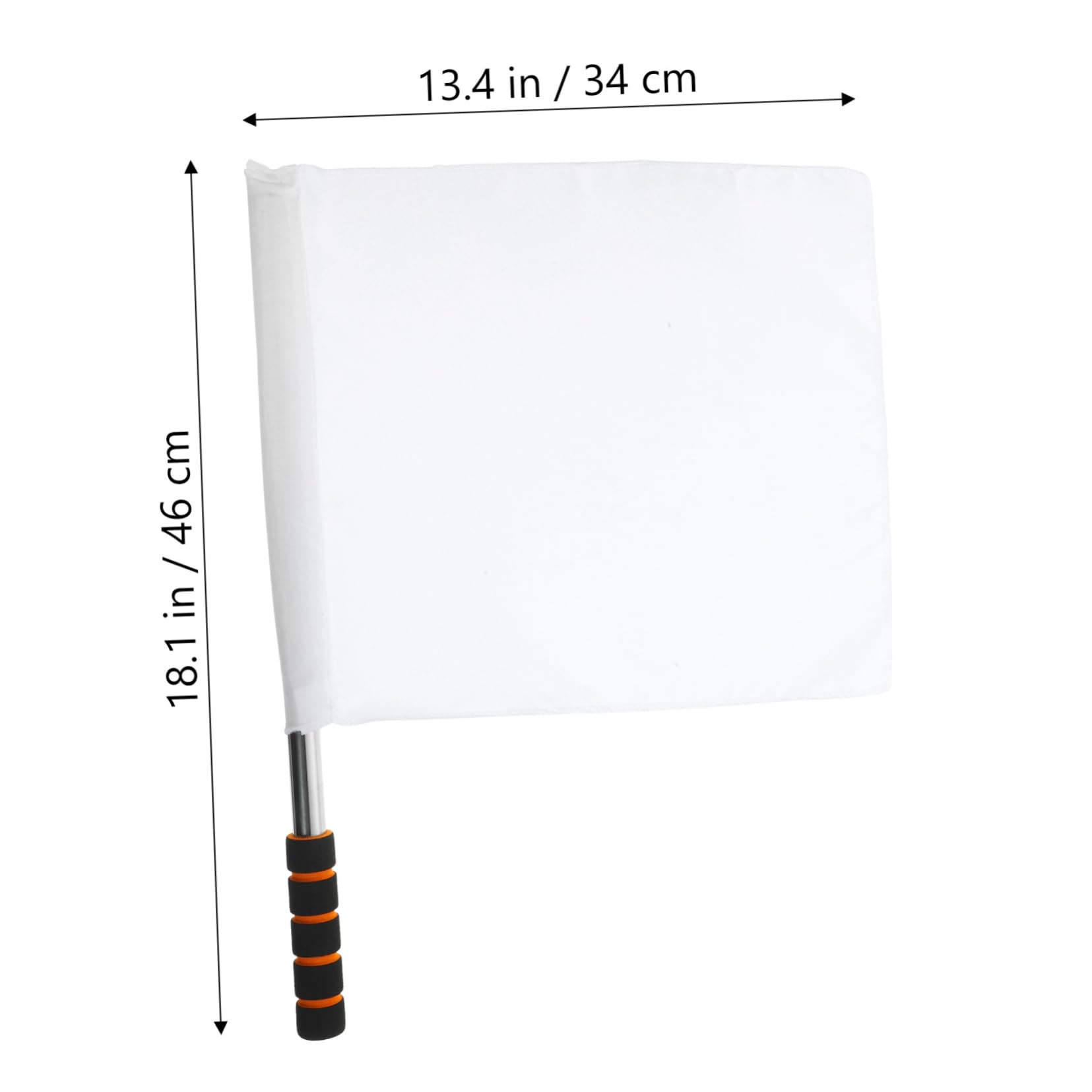 CIYODO Sturdy Stainless Steel Polyester Signal Flags 10pcs Handheld Flags for Referee Ideal for Soccer Referee Gear