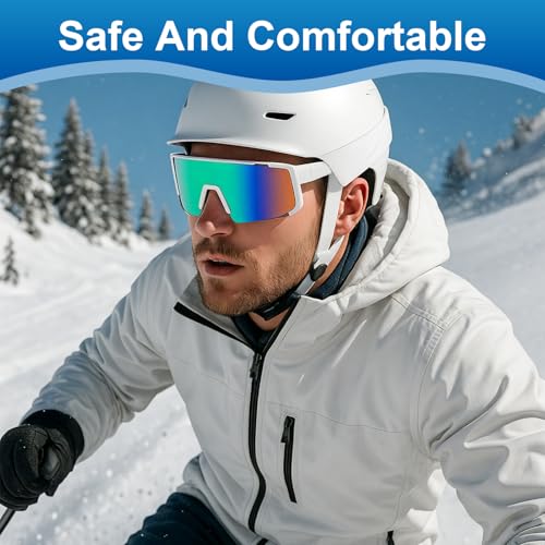 DmDoyy 3 Stück Schnelle Brille Herren, Sport Sonnenbrille, Polarisiert Fahrradbrille, Sportbrille, Rennrad Radbrille, Sonnenbrille Mit UV400, Für Herren Damen Rennrad Fahrrad Ski Golf Outdooraktivität