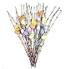 Artificial easter spray vine with pastel easter eggs and berries decorative spring floral stems easter egg twig branches for floral arrangement centerpiece wreath decoration 26 pcs  urban country home decor