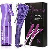 Hair Brush, BESTOOL Detangling Hair Brush for Curly Hair No-pain Hairbrush Set Includes 1 Detangl...