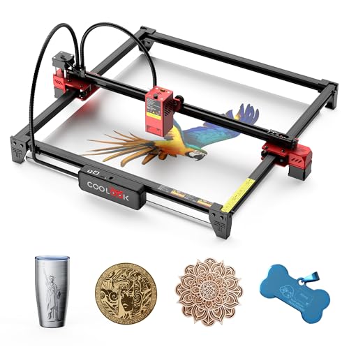 CK1-55 Laser graviermaschine 5.5W Laserschneider, Lasergravur maschine, Offline-Steuerung über App, Lasergravierer für Metall, Glas, Holz