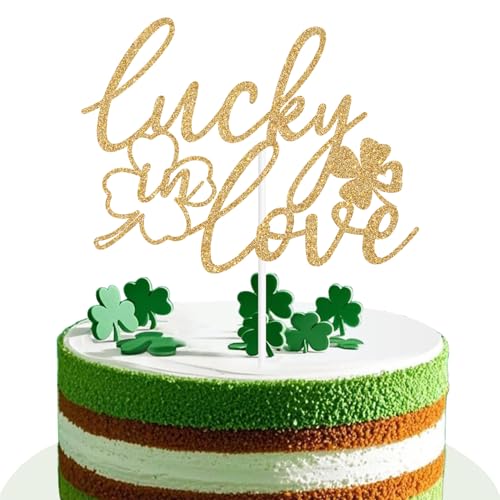 Lucky in Love Cake Topper, St Patrick's Day...