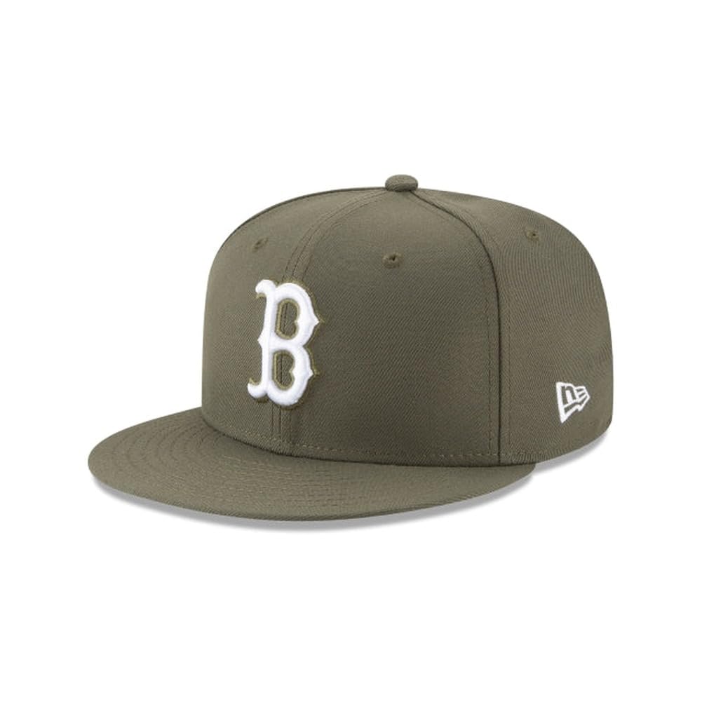 New Era MLB 59FIFTY Boston Red Sox Baseballkappe, Olivgrün, Kollektion
