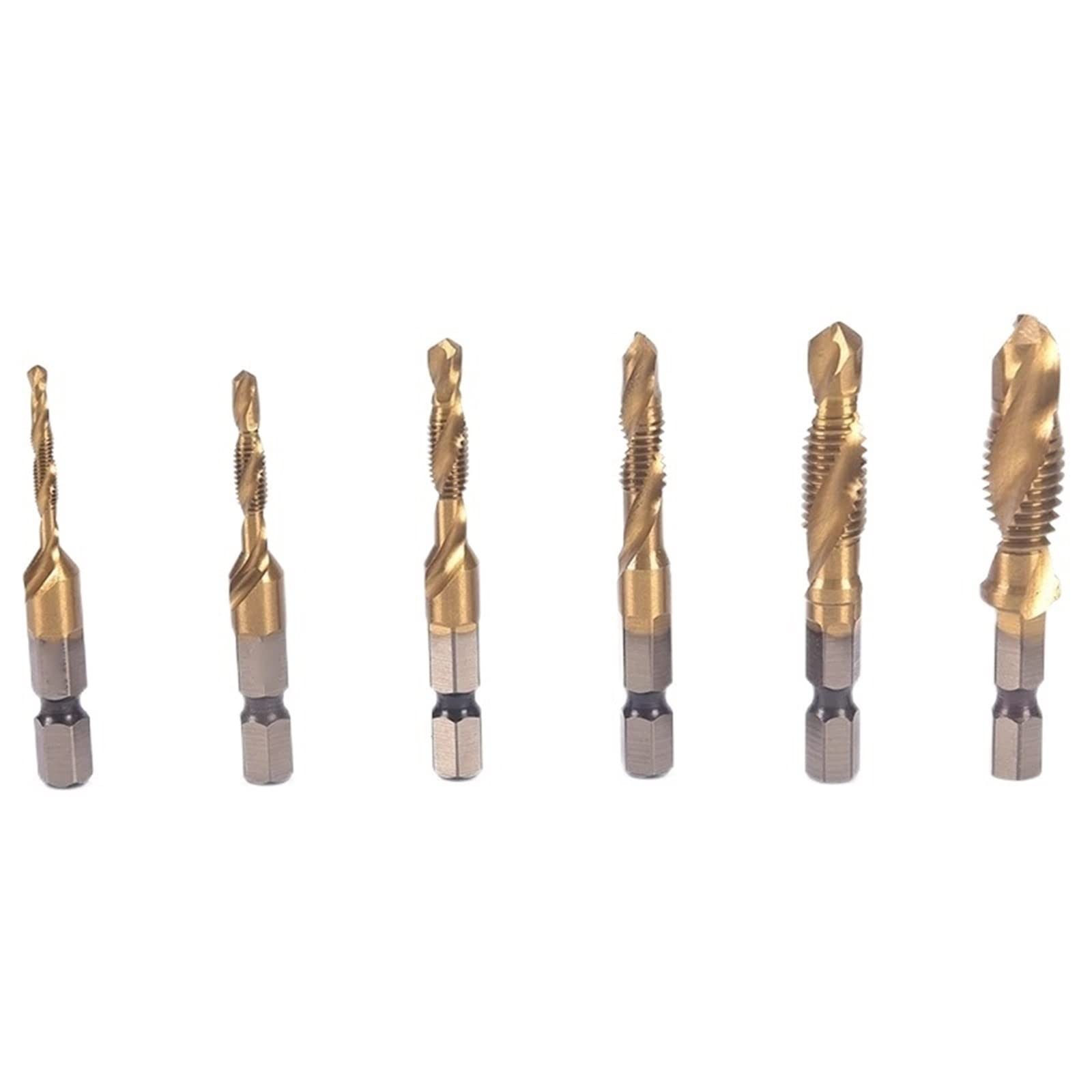 1PC Hex Shank Machine Taps Kit, Metric Plug Hand Tap Drill Bits, Spiral Point Thread M3 M4 M5 M6 M8 M10 Metalworking MINGPING (Size : M3)