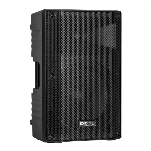 Ibiza - XTK12-MKII - Enceinte Sono Passive 12”/30 cm - Tweeter 25mm à Compression - Système Bass Reflex - Poignées et roulettes - Nouvelle Version - Noir - Fête,...