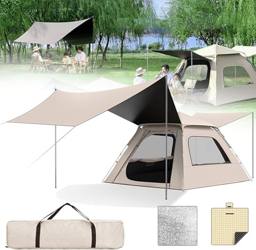 Carpa portátil para exteriores para 6 personas, impermeable y fácil de montar miniatura 1