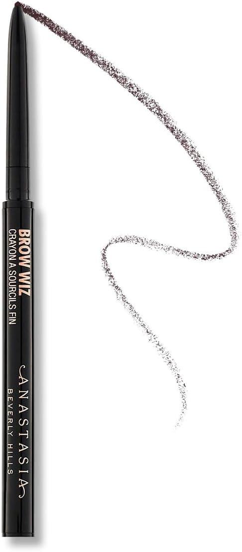 Mini Brow Wiz - Travel-Size Ultra-Slim Retractable Eyebrow Pencil for Professional Hair-Like Strokes and Precision Detail