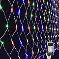 12ft x 5ft 360 LED Christmas Net Lights, 8 Modes Low Voltage Mesh Christmas Decoration Lights for Xmas Trees, Bushes, Wall, Wedding, Garden, Outdoor, Indoor Decor (Multi-Color)