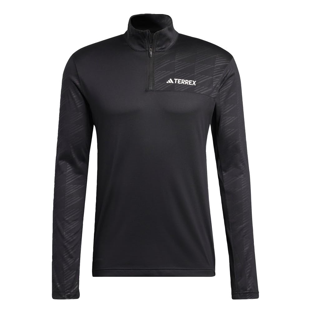 Adidas Camiseta de Manga Larga con Media Cremallera Terrex Camiseta de Manga Corta Hombre