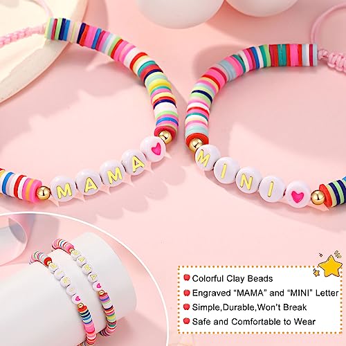 UNGENT THEM First Day of School Gift for Mom Daughter, Mama and Mini Back to School Bracelets4