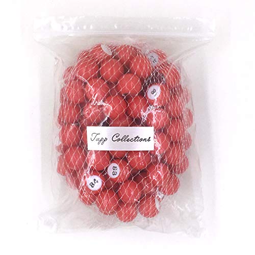 Image of Tapp Collections Raffle Balls Number Set (1-100) - Balls + Satin Drawstring Bag (Cream Color)