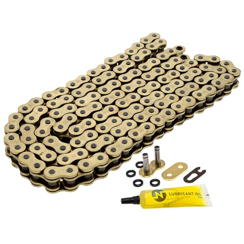 NICHE Gold 525 X-Ring Chain 128 Links with Connecting Master Link