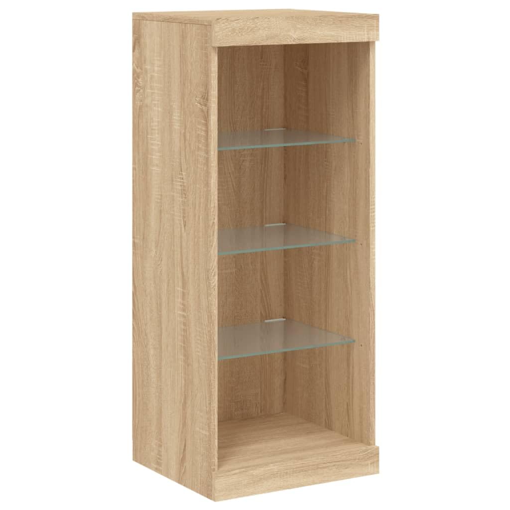 ZEYUAN 836730 Kredens z diodami LED dąb Sonoma 41 x 37 x 100 cm, komoda do sypialni, komody i kredensy, szafka do salonu, komody do korytarza, meble pokojowe