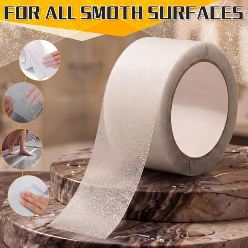 Image of Transparent Anti Slip Tape, Waterproof Grip Tapes for Stairs,2 inch X 15'