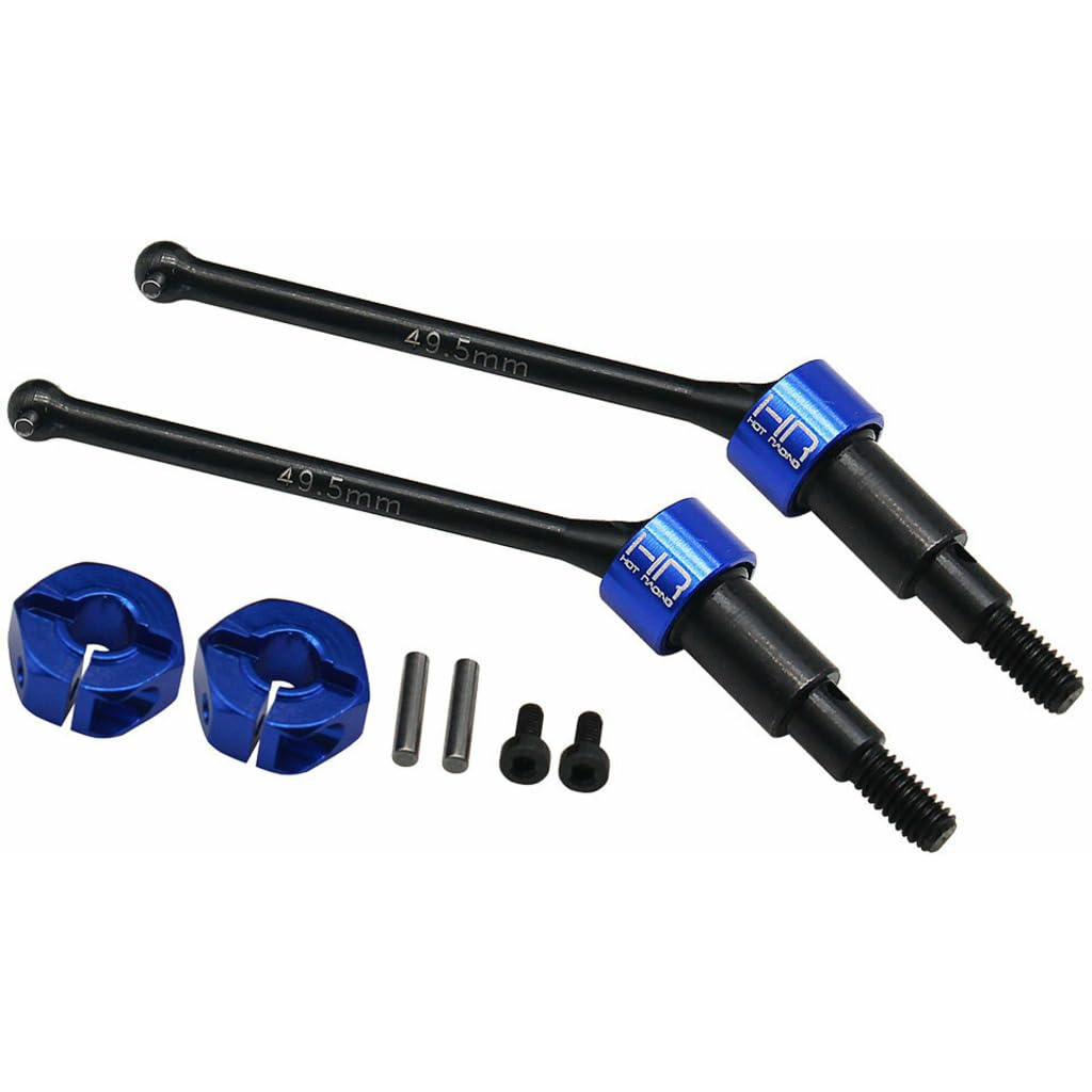 Hot Racing GRM288XR Steel Universal Rear CVD Axles Drive Shafts : Grom