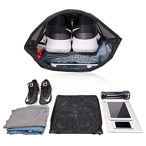 Heavy Duty Mesh Drawstring Bag, Sport Equipment Storage Bag For Beach, Swimming #TOP1