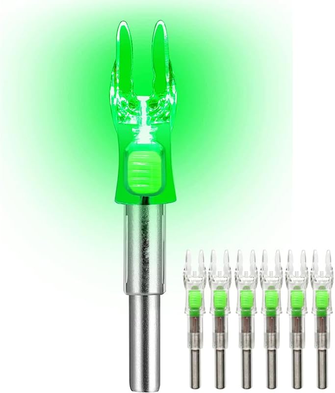 JIANZD Lighted Nocks for Arrows 6Pcs Led Archery Nocks with .204″ .244″ Inside Diameter JIANZD Lighted Nocks for Arrows 6Pcs Led Archery Nocks with .204″ .244″ Inside Diameter